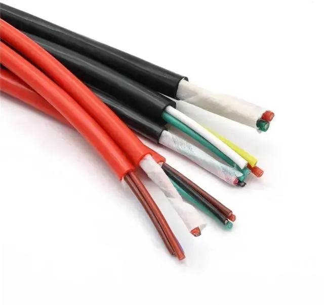 Alt view image 5 of 6 - 1~10m Soft Silicone Rubber Cable sq 0.3 0.5 0.75 1 1.5 2.5 4 6mm, 2 3 4 6 Cores Insulated Flexible Copper High Temperature Wire(Red 0.5mm,3 Meters,3 cores)