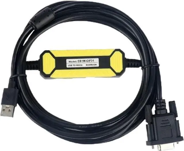 Alt view image 2 of 2 - CS1W-CIF31 Adapter for USB Switch Serial to R232 Programming Cable USB-RS232 Optical Converter Line USB Port(Male Port)