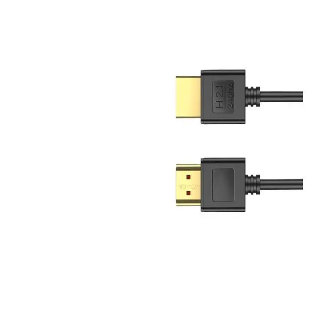 Alt view image 3 of 4 - 90 Degree Up/Down/Left/Right Angle HDMI-Compatible 2.1 Cord 8K60Hz 4K144Hz 2K240Hz 48Gbps High Speed for PC Gaming M>oni>tor HDTV(Right,1.8m)