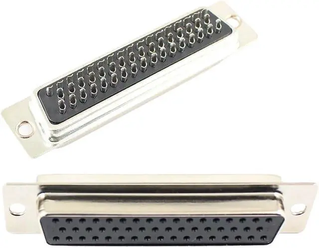 Alt view image 7 of 7 - 5pcs HD D-SUB 15 26 44 50 62 Pin Male Female Solder Type Connector Mount Serial Port Adapter 3 Rows DB15 DB26 DB44 DB50 DB62(62P Female Black)