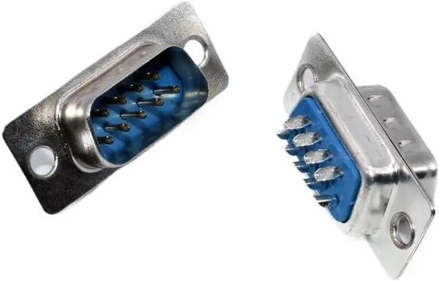 Alt view image 3 of 5 - 5Pcs DB9 DB15 DB25 DB37 Ho/*le/Pin Female/Male Blue Welded Type Connector RS232 Serial Port Socket DB D-SUB Adapter 9/15/25/37P(DB37 Housing)