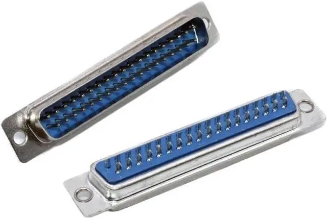 Alt view image 4 of 5 - 5Pcs DB9 DB15 DB25 DB37 Ho/*le/Pin Female/Male Blue Welded Type Connector RS232 Serial Port Socket DB D-SUB Adapter 9/15/25/37P(DB37 Housing)