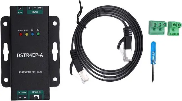 Alt view image 6 of 7 - RS485 to Ethernet Converter, Bidirectional Transparent Transfer Stable Communication Serial Port to Ethernet Module, Industrial Adapter with Aluminum Alloy Housing for