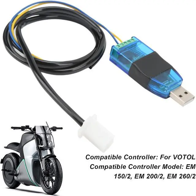 Alt view image 2 of 7 - VOTOL Controller USB Programming Cable, Electric Program Cable, USB Dwith Baud Rate 115200, Compatible for EM 150/2 200/2 260/2 Controllers,