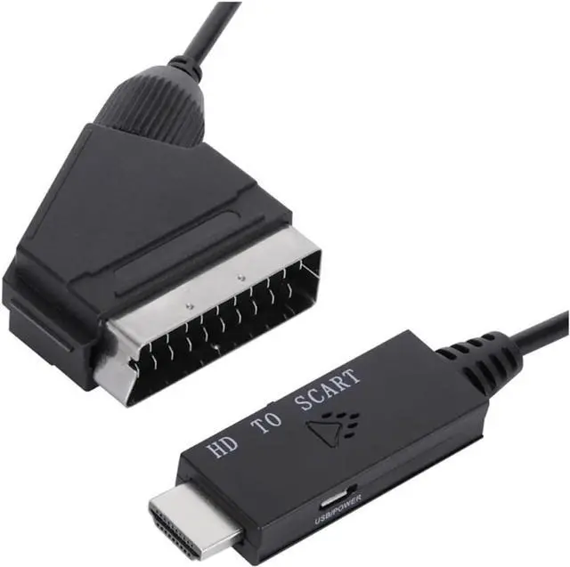 Alt view image 3 of 6 - Display Conversion Line to Scart Adapter Converter Compatible for HDMI-Compatible 1.3 Monitor Conversion Cable