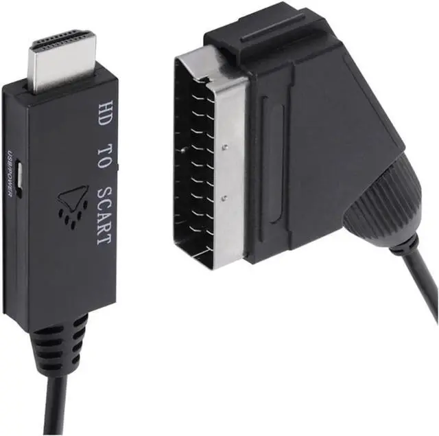 Alt view image 2 of 6 - Display Conversion Line to Scart Adapter Converter Compatible for HDMI-Compatible 1.3 Monitor Conversion Cable