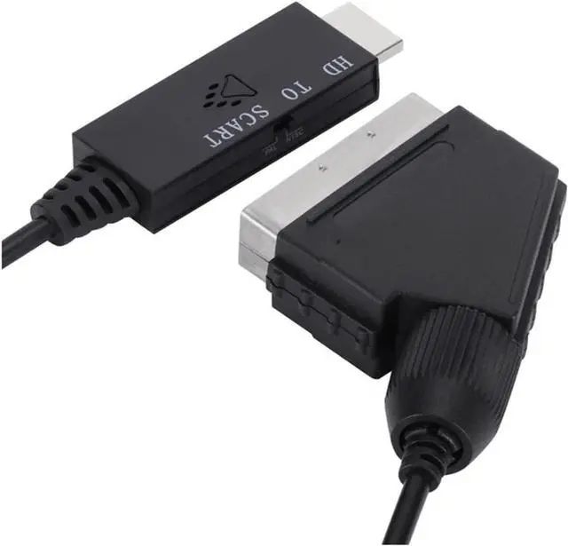 Alt view image 4 of 6 - Display Conversion Line to Scart Adapter Converter Compatible for HDMI-Compatible 1.3 Monitor Conversion Cable