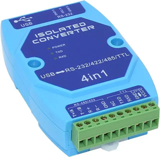 Alt view image 5 of 5 - Optically Isolated USB to RS485/422/232 Interface Industrial Grade Protection USB to Serial Converter(4 in 1)