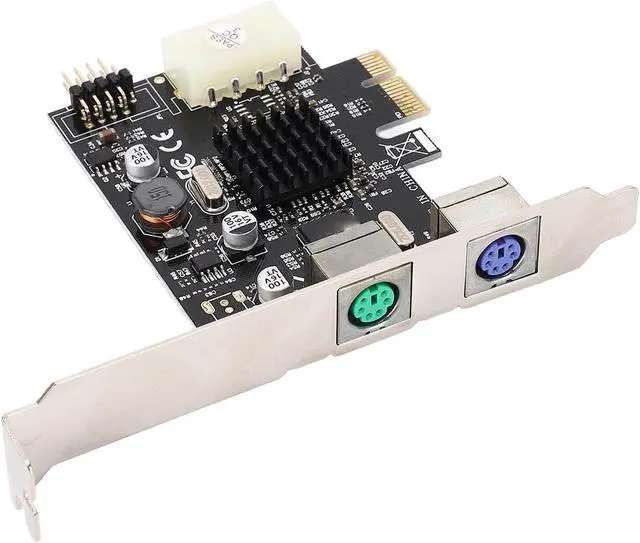 Alt view image 4 of 7 - Dpofirs PCIe to PS/2 Expansion Card, High Temperature PS/2 Mouse Expansion Card