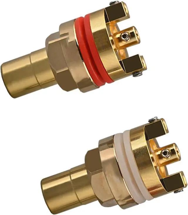 Alt view image 7 of 7 - Female Socket Terminal Pair Solderless Gold/Rhodium Finish for Home Hearing Systems and Project Connectors