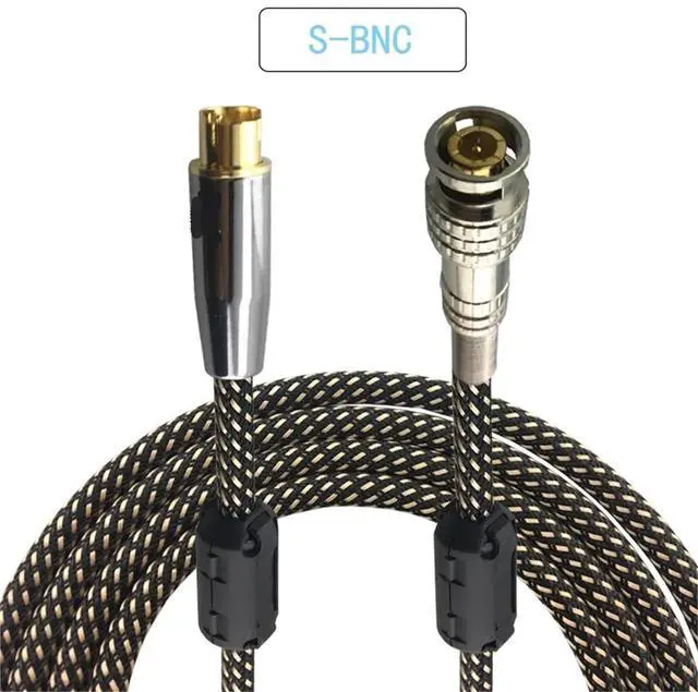 Alt view image 2 of 5 - Video Cable 4 Pin Male S-Video to BNC Male Female 75-5 Monitor Video Signal Interconnect Cable Q9 Video Security Line OFC(S to L BNC Male,3m)