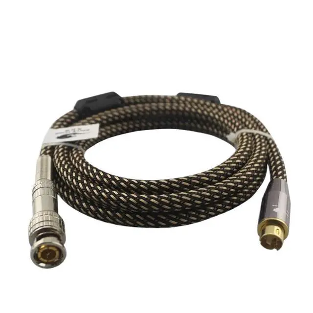 Alt view image 4 of 5 - Video Cable 4 Pin Male S-Video to BNC Male Female 75-5 Monitor Video Signal Interconnect Cable Q9 Video Security Line OFC(S to L BNC Male,3m)