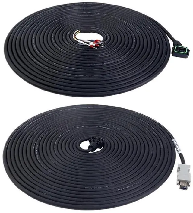 Main image of 10m Length Motor and Encoder Cable with Connectors Kit for A6 Series 17-bit Servo Motor with Brake