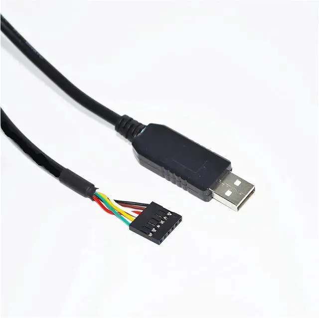 Alt view image 3 of 5 - Industrial F&T>D*I FT232RL CHIP USB to RS232 Converter 6PIN 6 Way 0.1" Pitch Single-in-LINE SIL DEBUG Upgrade Cable(1.8M,FT232RL 1X1 6P)
