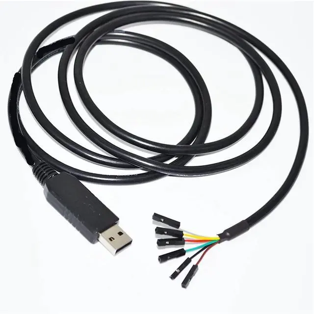 Alt view image 4 of 5 - Industrial F&T>D*I FT232RL CHIP USB to RS232 Converter 6PIN 6 Way 0.1" Pitch Single-in-LINE SIL DEBUG Upgrade Cable(1.8M,FT232RL 1X1 6P)