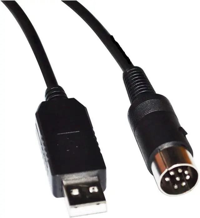 Alt view image 3 of 4 - F&T>D*I FT232RL USB to DIN 8 PIN Male Connector RS232 Converter Serial Cable for OHAUS Electronic Weight Indicator Model I10 to PC(3m)