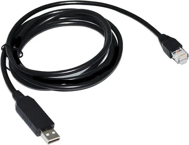 Alt view image 2 of 4 - Industrial F&T>D*I FT232RL CHIP USB to RJ45 Plug RS485 Serial Communication Cable for Solar Energy LIFEPO4 BMS to PC(8M,Transparent USB Case)