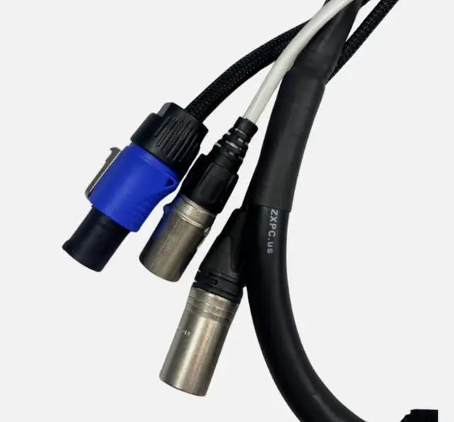 Alt view image 3 of 6 - LASE 3 Ft TRIAMESE Shielded Ethercon RJ45 CAT 6, Audio All NEUTRIK & Power Cable
