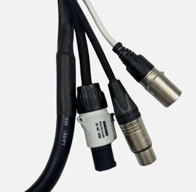 Alt view image 4 of 6 - LASE 3 Ft TRIAMESE Shielded Ethercon RJ45 CAT 6, Audio All NEUTRIK & Power Cable