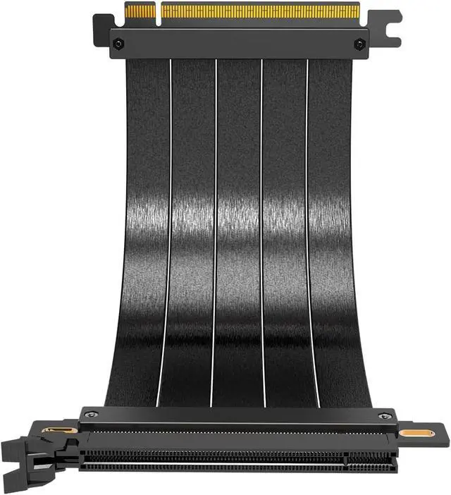 Alt view image 6 of 7 - GPU Vertical Bracket Extension Cable 90°/180° GPU Extension Line Shielded Computer PCIe3.0 X16 VGA Card Bracket Mount