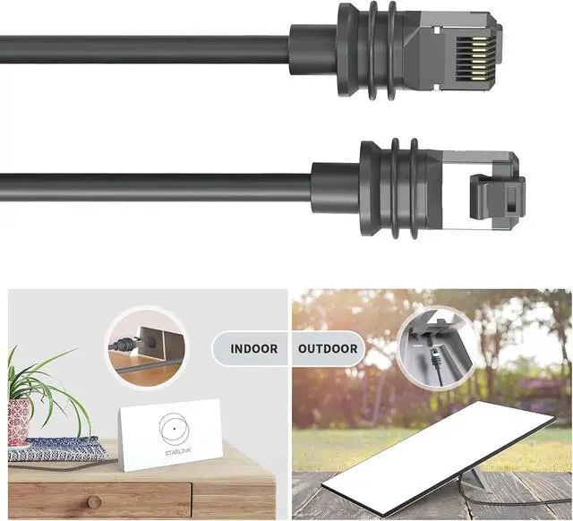 Alt view image 2 of 7 - Networking Cable,Replacement Standard Cable Extension Waterproof Outdoor Cable for Gen3 Networking Cable Cord