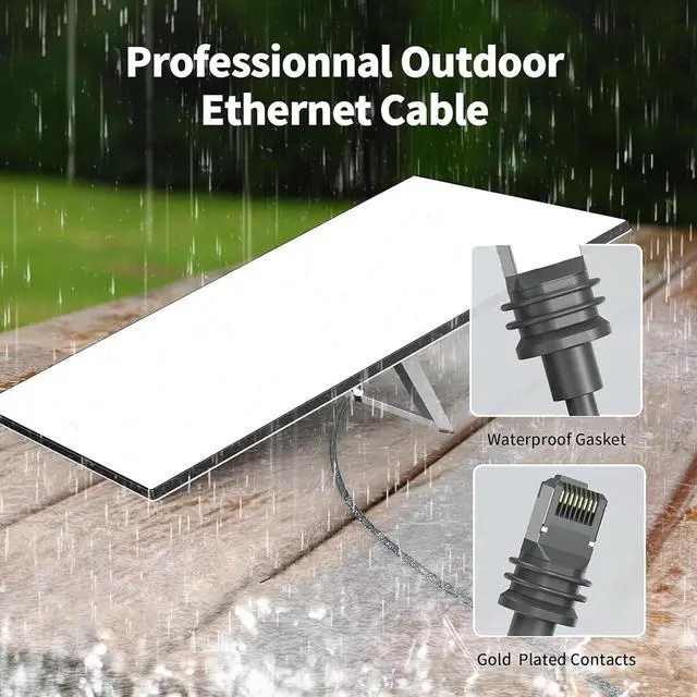 Alt view image 3 of 7 - Networking Cable,Replacement Standard Cable Extension Waterproof Outdoor Cable for Gen3 Networking Cable Cord