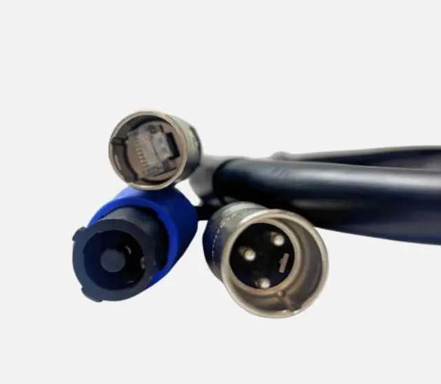 Alt view image 5 of 6 - LASE 3 Ft TRIAMESE Shielded Ethercon RJ45 CAT 6, Audio All NEUTRIK & Power Cable