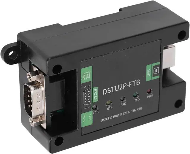 Alt view image 6 of 7 - Yunseity USB to RS232 PRO Serial Converter Module with Power Isolation, Integrated Serial Adapter Module with Rail DB9 Male USB B Connector, RS232 to Converter