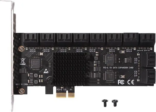 Main image of 20 Port PCI-E SATA3.0 PCI-E 1X PCI 3.0 GEN3 Expansion Card 6Gbps Converter Adapter for ASM1166 Adapter Accessories(X1 to 20 Port SATA)