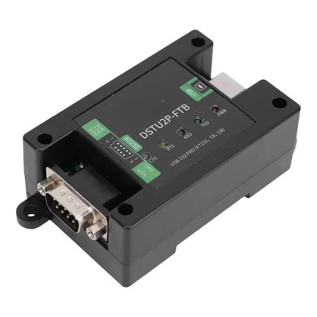 Alt view image 7 of 7 - Jectse USB to RS232 PRO Serial Converter Module, Integrated Power Isolation Serial Adapter Module with Rail DB9 Male USB B Connector, Outstanding Performance