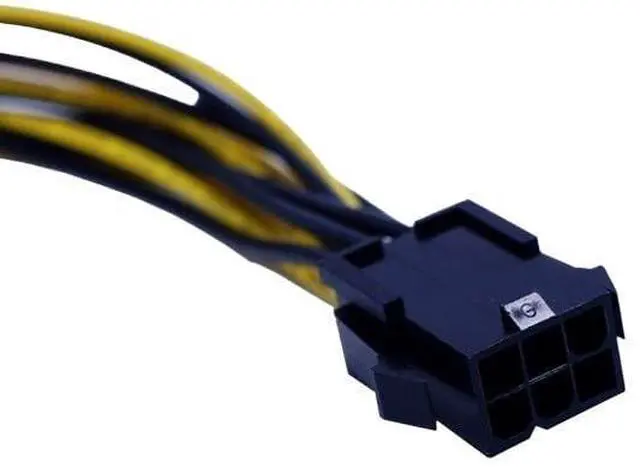 Alt view image 3 of 6 - PCI-E 6-pin to 6+2-pin Power Splitter Cable Graphics Card PCIE PCI 6Pin to 8Pin Power Cable