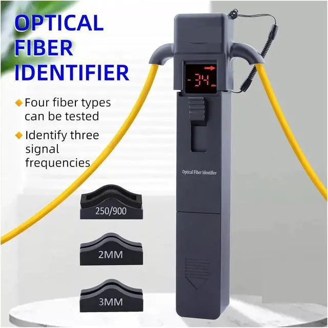 Alt view image 2 of 6 - OTDR Fiber Optic Tester, Optical Fiber Identifier Optical Cable Fiber Orientation Identification Power Detector Signal Direction Tester