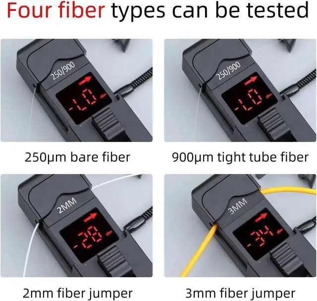 Alt view image 4 of 6 - OTDR Fiber Optic Tester, Optical Fiber Identifier Optical Cable Fiber Orientation Identification Power Detector Signal Direction Tester