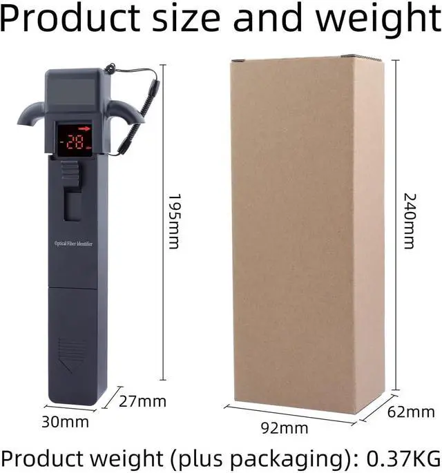 Alt view image 6 of 6 - OTDR Fiber Optic Tester, Optical Fiber Identifier Optical Cable Fiber Orientation Identification Power Detector Signal Direction Tester