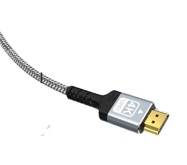Alt view image 2 of 3 - 4K HDMI-Compatible Cable,Braided Nylon & Gold Connectors,Ultra HD(5m)