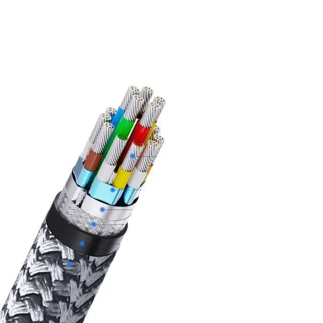 Alt view image 3 of 3 - 4K HDMI-Compatible Cable,Braided Nylon & Gold Connectors,Ultra HD(5m)