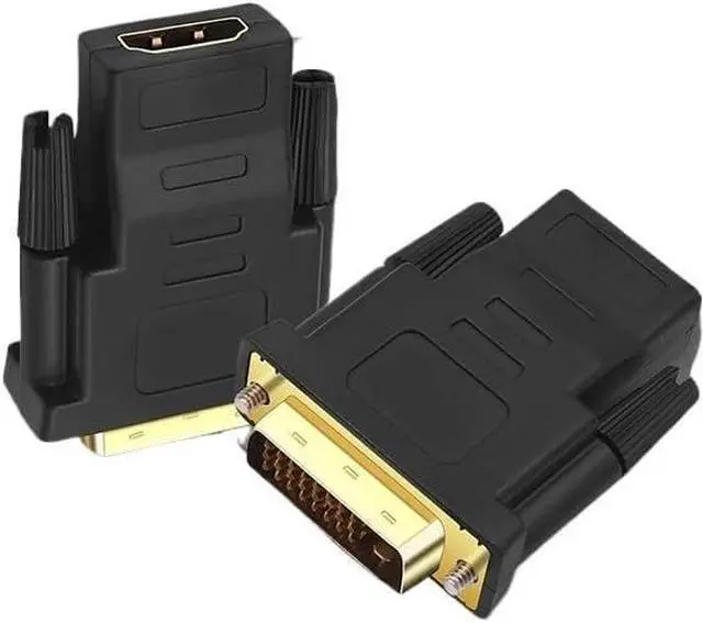 Alt view image 3 of 5 - DVI-D 24+1 to HDMI-Compatible Cable Adapter 1080P Male to Female Video Converter 24K Gold Plated Plug for HDTV Projector Monitor