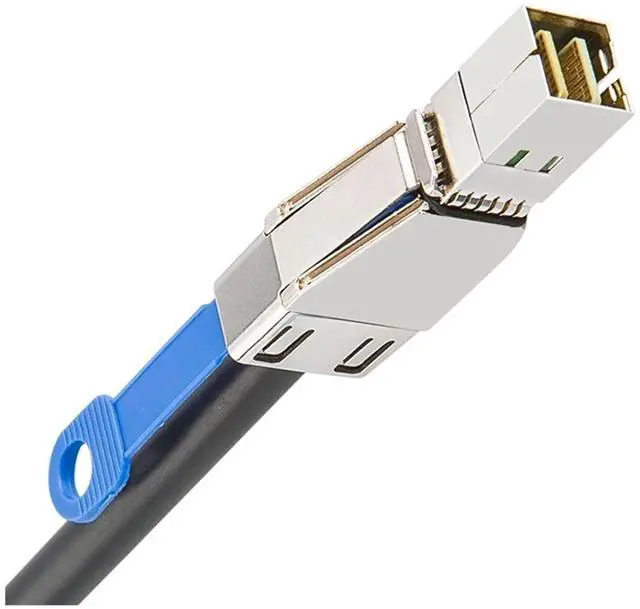 Alt view image 6 of 6 - S/AS HD SFF-8644 to 4 X SATA 7Pin Hard Disk Cord 12Gbps Server External Hard Disk High-Speed Cord 3.33TF/1M