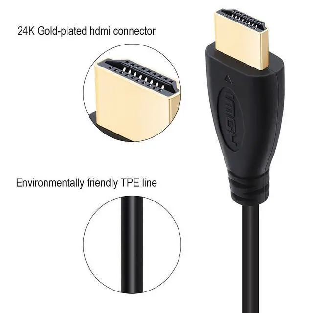Alt view image 3 of 4 - High Speed HDMI Male-Male 2.0 1080P 3D for TV Computer 1m 1.5m 2m 3 m 5m 7.5m 10m(10m)