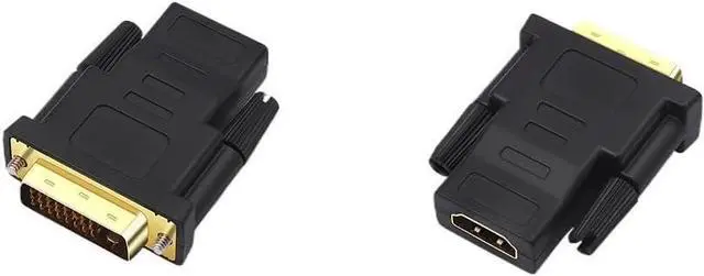 Alt view image 6 of 6 - DVI-D Port Converter 1080P Male to Female DVI-D 24+1 to HDMI-Compatible Cable Adapter 24K Gold Plated Plug for PC HDTV Projector