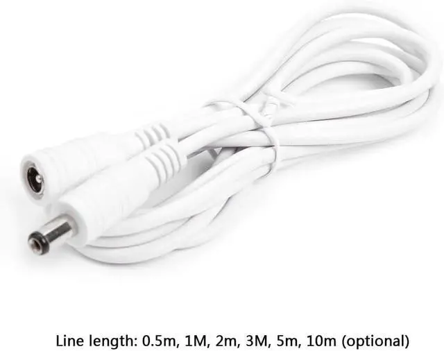 Alt view image 6 of 6 - DC 12V-24V Power Extension Cord Cable Easily Carrying 5.5x2.1mm Lightweight Gadgets Male Female Power Adapter Wire(10m)