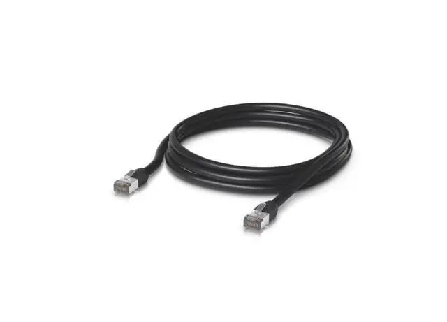 Alt view image 4 of 4 - UACC-Cable-Patch-Outdoor-3M-BK Rugged Outdoor Cat5e Shielded Black Patch Cable, 3 Meter Length, Weatherproof TPE Jacket, UV Resistant, STP, 24 AWG Stranded Copper, VW-1 Flame Rated