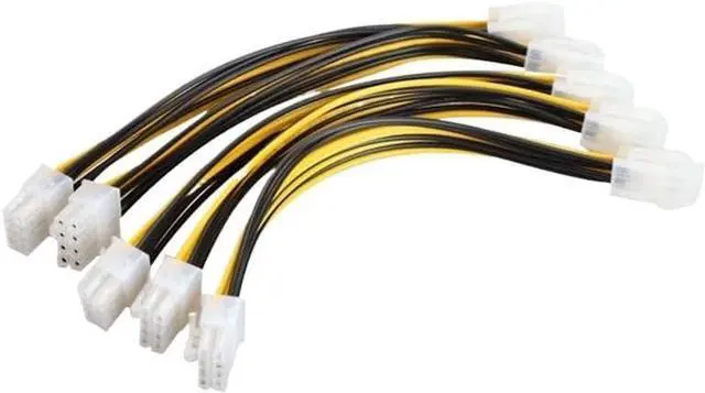 Main image of 5PCS ATX 4 Pin Male to 8 Pin Female EPS Power Cable Adapter CPU Power Supply Connector