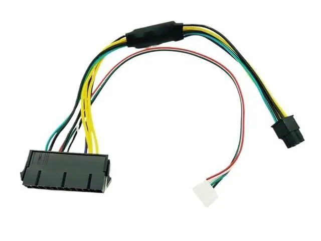 Alt view image 6 of 6 - ATX 24pin to Motherboard 2-Ports 6pin Adapter PSU Power Supply Cable Cord for Z220 Z230 SFF Mainboard Server Workstation 30cm