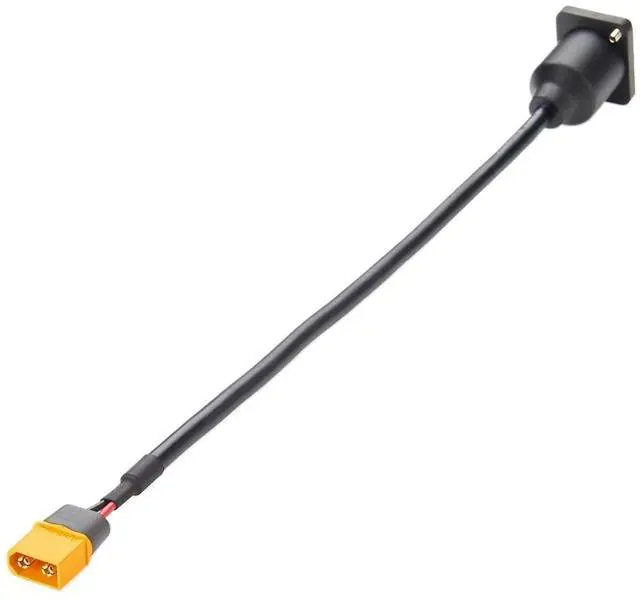 Alt view image 3 of 7 - D-Type XT60 Panel Mount Extension Cable Male to Female Convertor Cable Pass Through Flange XT60 Coupler Socket