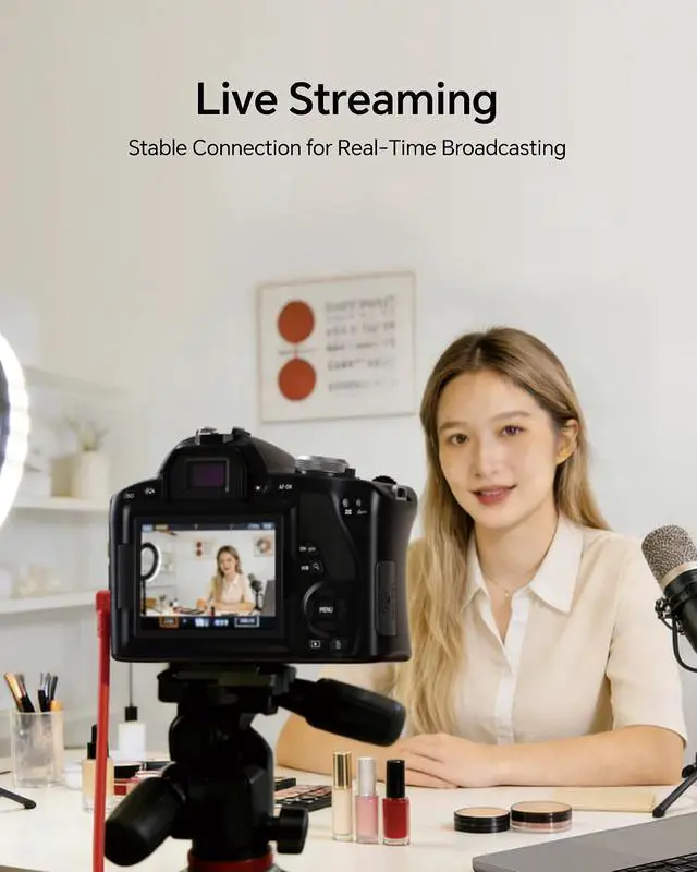 Alt view image 6 of 7 - 16ft-USB C Camera Transfer Cable, 10Gbps & Live View Cord,Thickened Copper Core,Ideal for Pro Photographers, Photo Enthusiasts & Vloggers