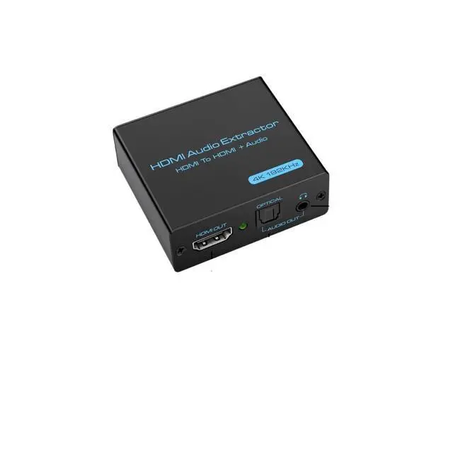 Alt view image 2 of 3 - HDMI Audio Extractor 4K HDMI Optical Splitter Adapter Converter 3.5 mm Stereo + L/R Audio Out Supports 5.1 HDCP 3D 1080P