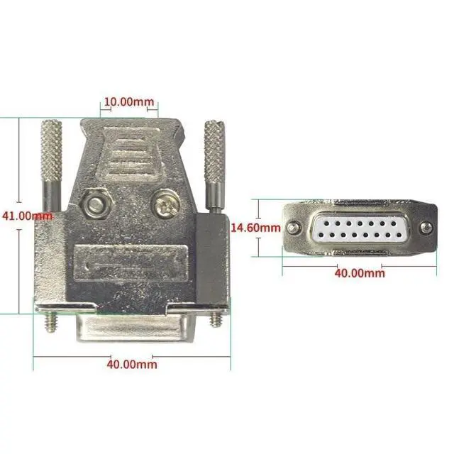 Alt view image 3 of 3 - AANAN Industrial-Grade DB15 Pin Serial Cable, Male to Female Connection Cable, Double Shielding with Iron Shell.(15M)