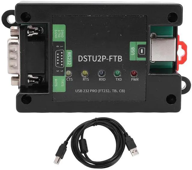 Main image of Jectse USB to RS232 PRO Serial Converter Module, Integrated Power Isolation Serial Adapter Module with Rail DB9 Male USB B Connector, Outstanding Performance