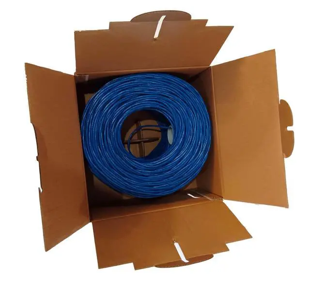 Alt view image 2 of 7 - 10 colors to choose from-Blue Jacket1000ft pull box Category cable, LAN cable, Network cable, CAT6 Solid Bulk Ethernet Cable, 23AWG 4 Pair, Unshielded Twisted Pair (UTP) ,DSX-8000 Certified,550MHz